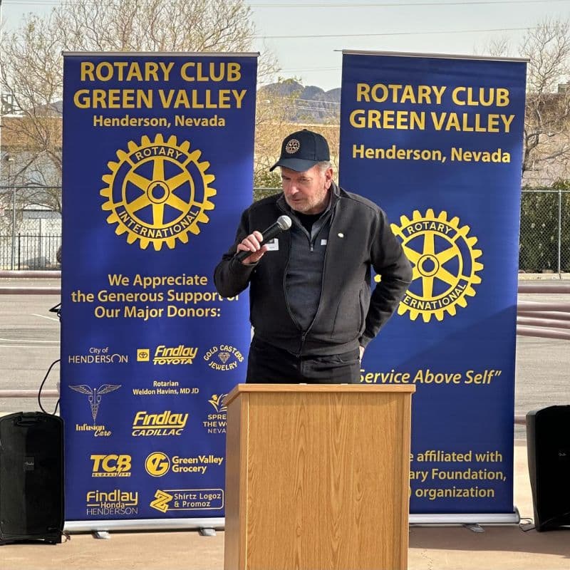 Presenting at a Rotary Green Valley event